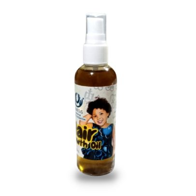 hair with oil